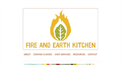 Desktop Screenshot of fireandearthkitchen.com